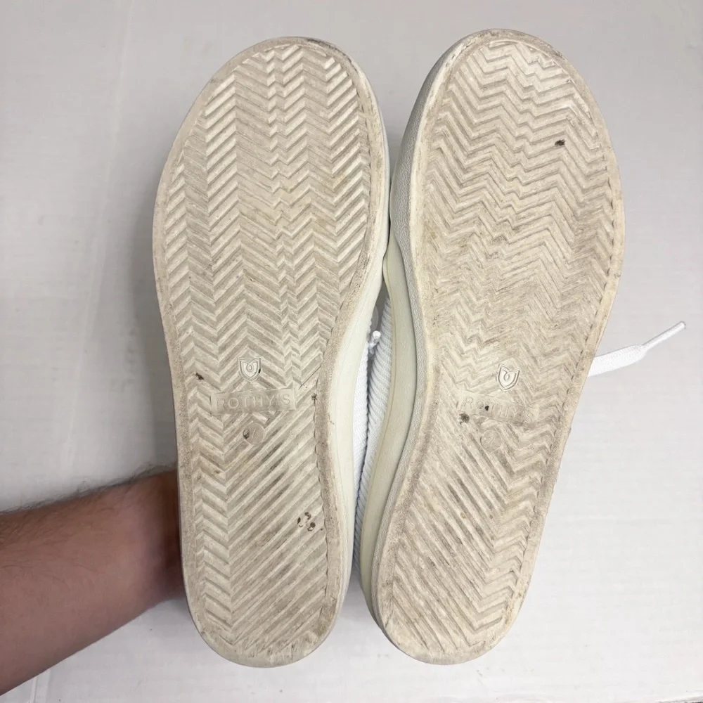 Rothy’s The Lace Up Sneaker in Bright White - Picture 15 of 15